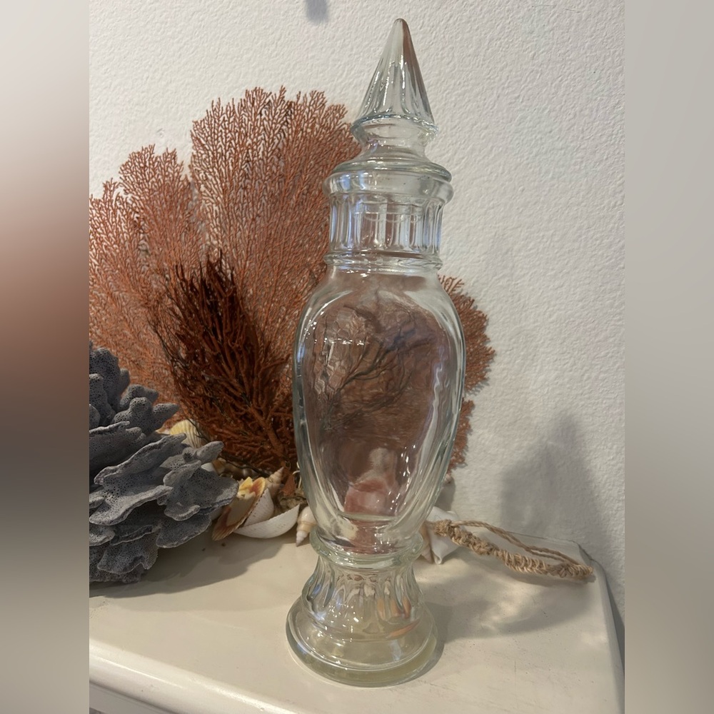 Vintage Brach’s Starlight Mint’s Glass Apothecary Jar. 1960’s EUC. No Label 13”